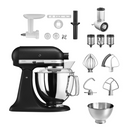 KitchenAid 4,8 L 5KSM175 Artisan Küchenmaschine Allrounderset mit Gemüseschneider+Fleischwolf+Spritzge