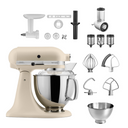 KitchenAid 4,8 L 5KSM175 Artisan Küchenmaschine Allrounderset mit Gemüseschneider+Fleischwolf+Spritzge