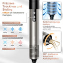 6 in 1 Airstyler, Ionen Föhn, Multifunktionaler Hairstyler, 110000 U/Min, Professioneller Warmluftbürste